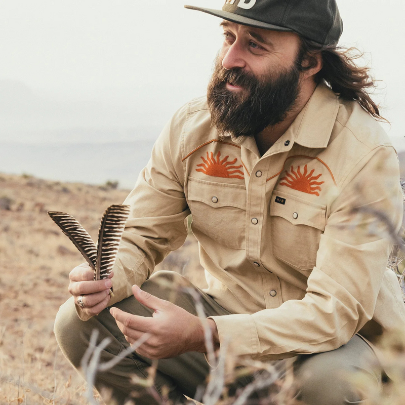 Crosscut Deluxe Snapshirt – El Sol: Gold