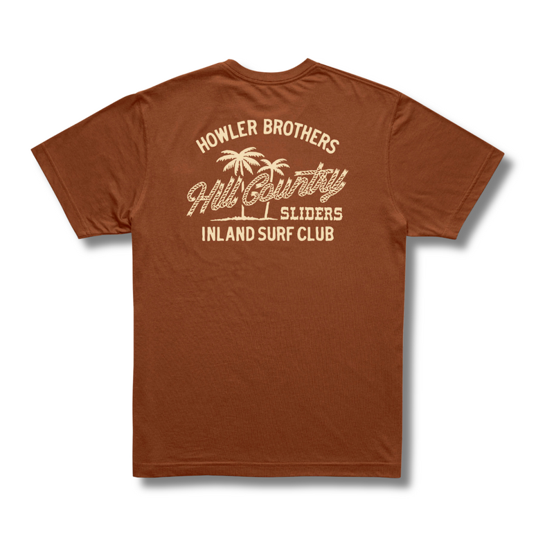 HCS Inland Surf Club Cotton T-Shirt – Caramel