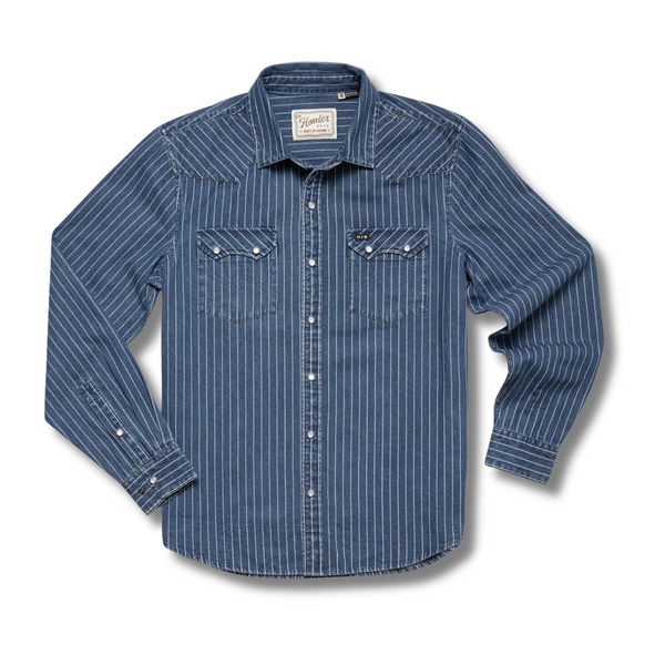 Dust Up Denim Snapshirt - Rooster 