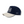 Side view of Huega House Circuit Hat in Natural/Navy showing mid-profile fit, contrast color brim, and minimalist silhouette