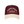 Front view of Huega House Trademark Hat in Natural and Maroon featuring the Huega House logo embroidered on a structured crown with a contrast maroon brim