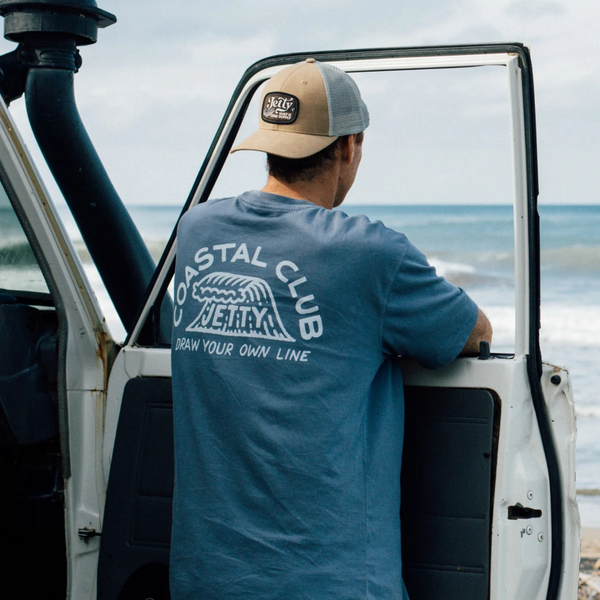 Coastal Club Pocket Tee – Fog