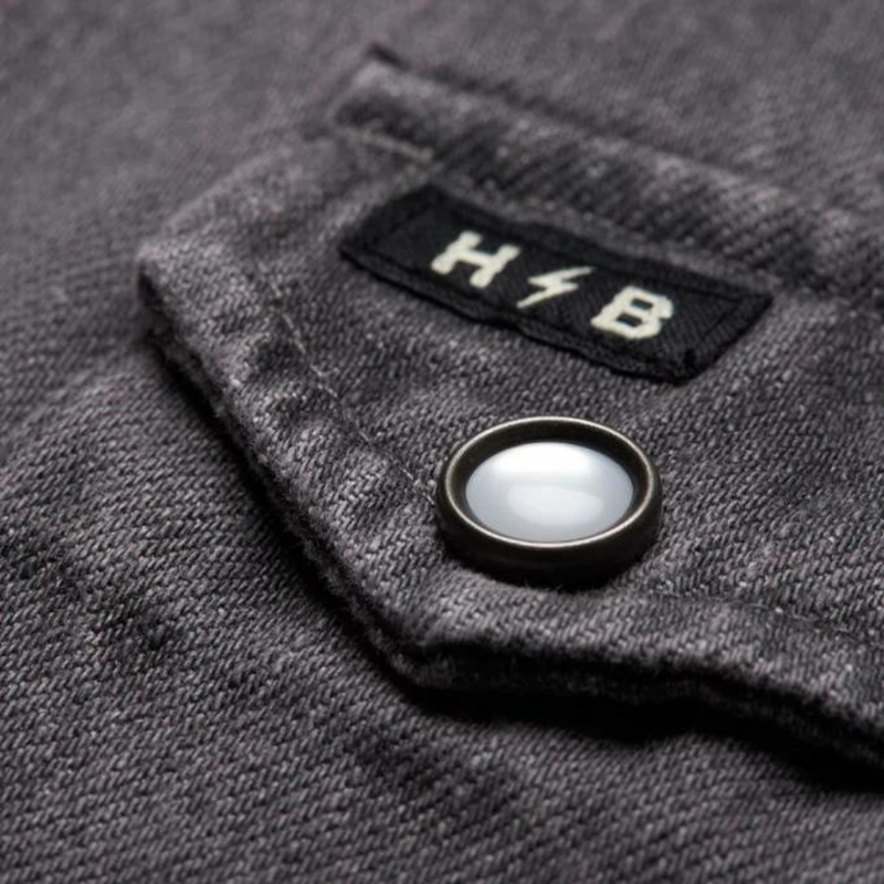 Dust Up Denim Snapshirt – Jovi Grey Wash