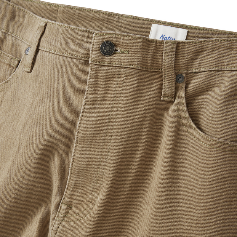 George 64 Relaxed Bull Denim – Covert Green