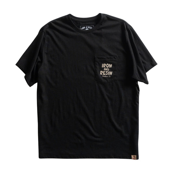 Keep On Surfin' Pocket Tee – Black