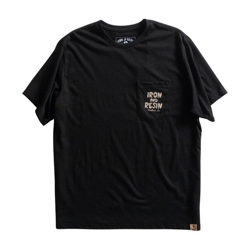 Keep On Surfin' Pocket Tee – Black