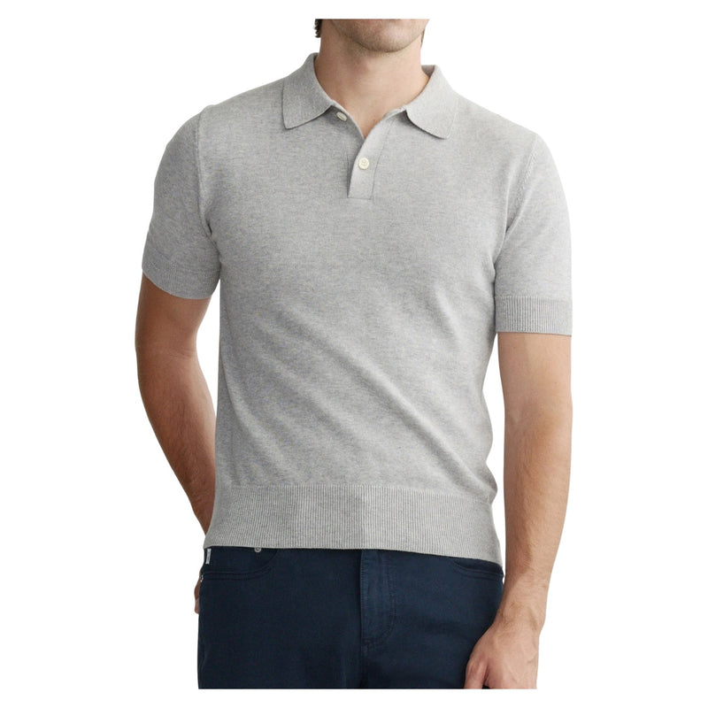 Knit Polo: Short Sleeve – Concrete