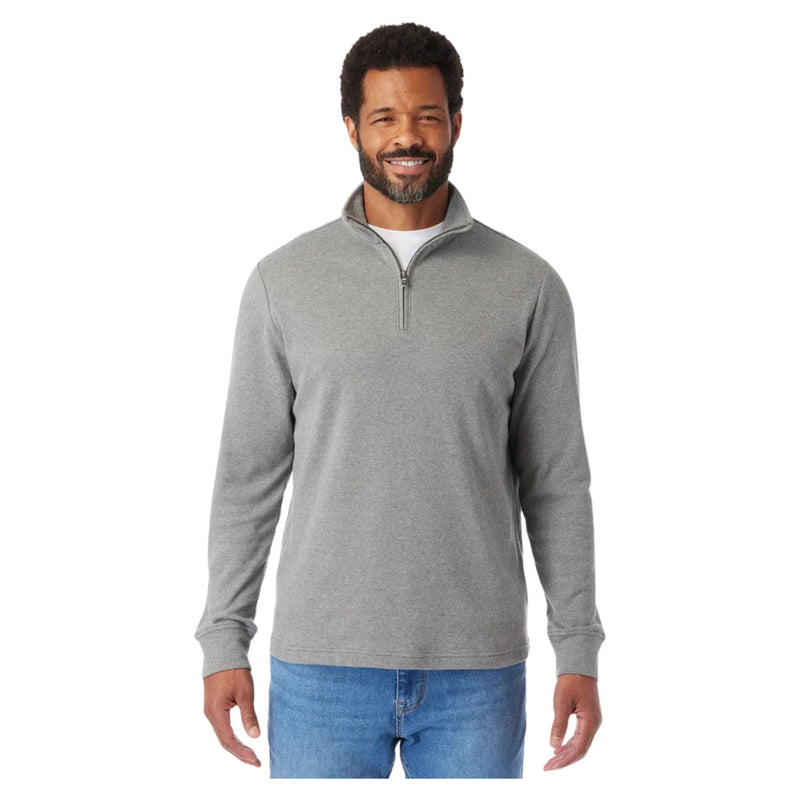 Larchmont Quarter Zip – Heather Grey