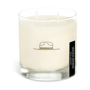 Leather + Pine Candle - Rooster 