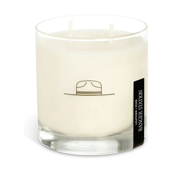 Leather + Pine Candle - Rooster 
