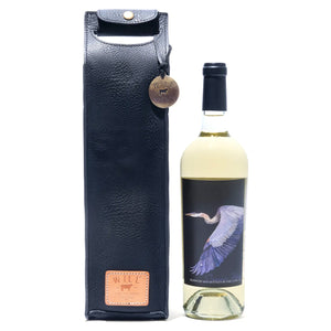 Leather Wine Bottle Holder - Rooster 