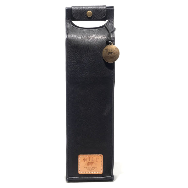 Leather Wine Bottle Holder - Rooster 