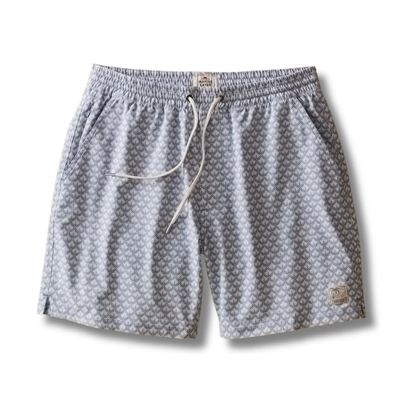 Lined Sport & Swim Short 6" – Light Blue Agave Print