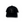 Front view of Local Stated BA Cactus Stated Hat in Black/Black featuring a tonal black cactus logo patch on a structured crown with a curved brim