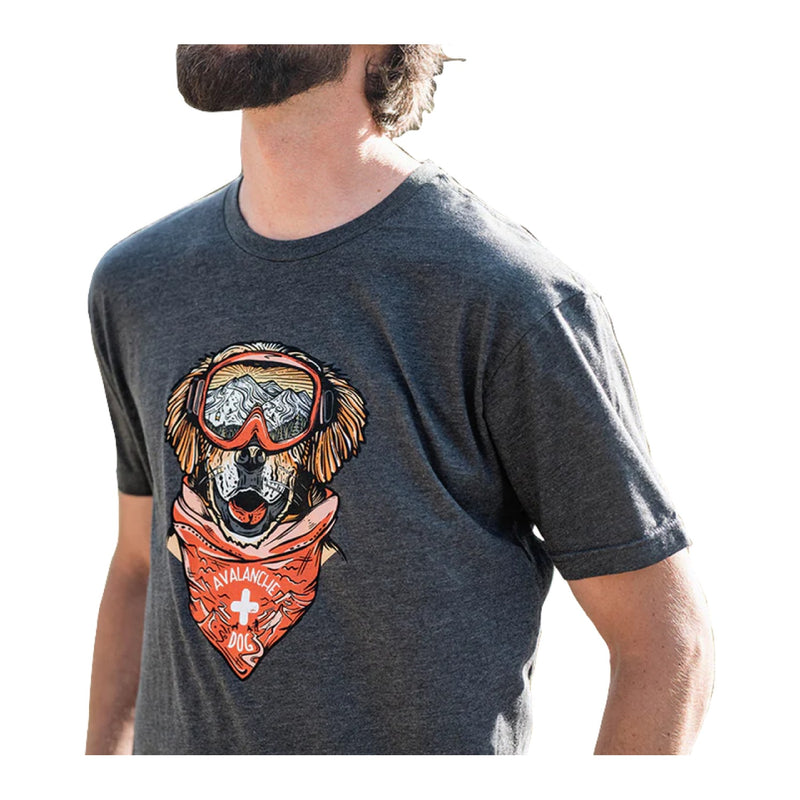 Maximus the Avalanche Dog T-Shirt – Charcoal