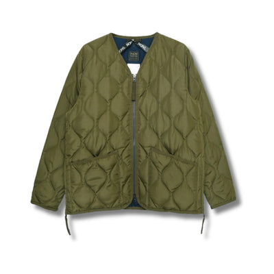 Military W-Zip V-Neck Down Jacket (Hard Shell)