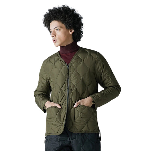 Military W-Zip V-Neck Down Jacket (Hard Shell) - Rooster 