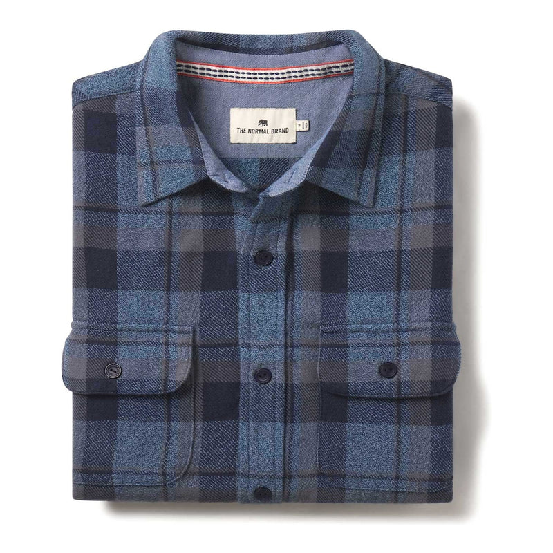 Mountain Overshirt – Double Blue Plaid