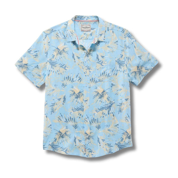 Munford SS Palm Print Shirt - Rooster 