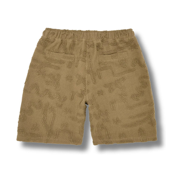Back view of OAS Cleo Nico Shorts with single back pocket and all-over colorful pattern