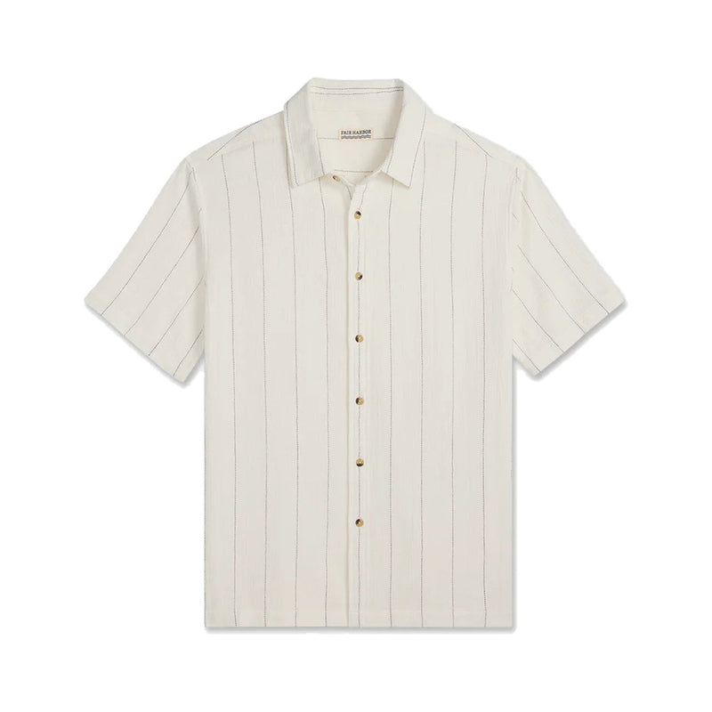 Oasis Textured Shirt – Shell Stripe