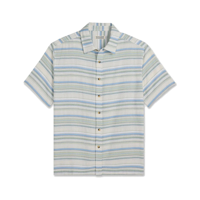 Oasis Textured Shirt – Marina Stripe