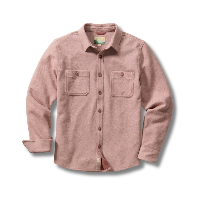 Pacifica Stretch Twill Overshirt – Faded Red