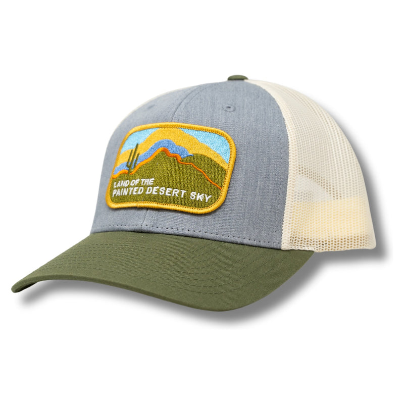 Painted Desert Grey/Birch/Green Trucker – Grey/Birch/Green