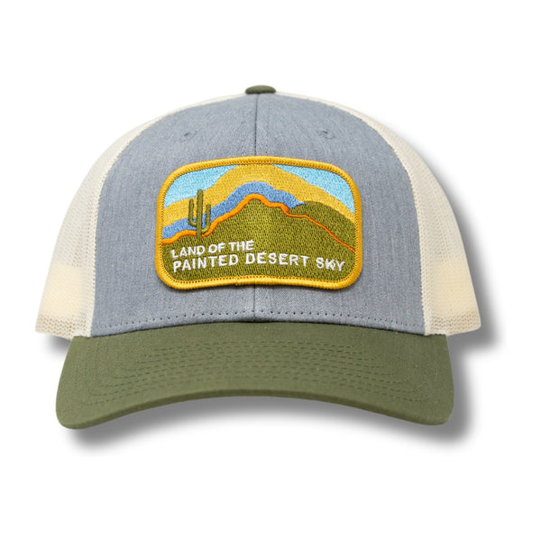 Painted Desert Grey/Birch/Green Trucker – Grey/Birch/Green