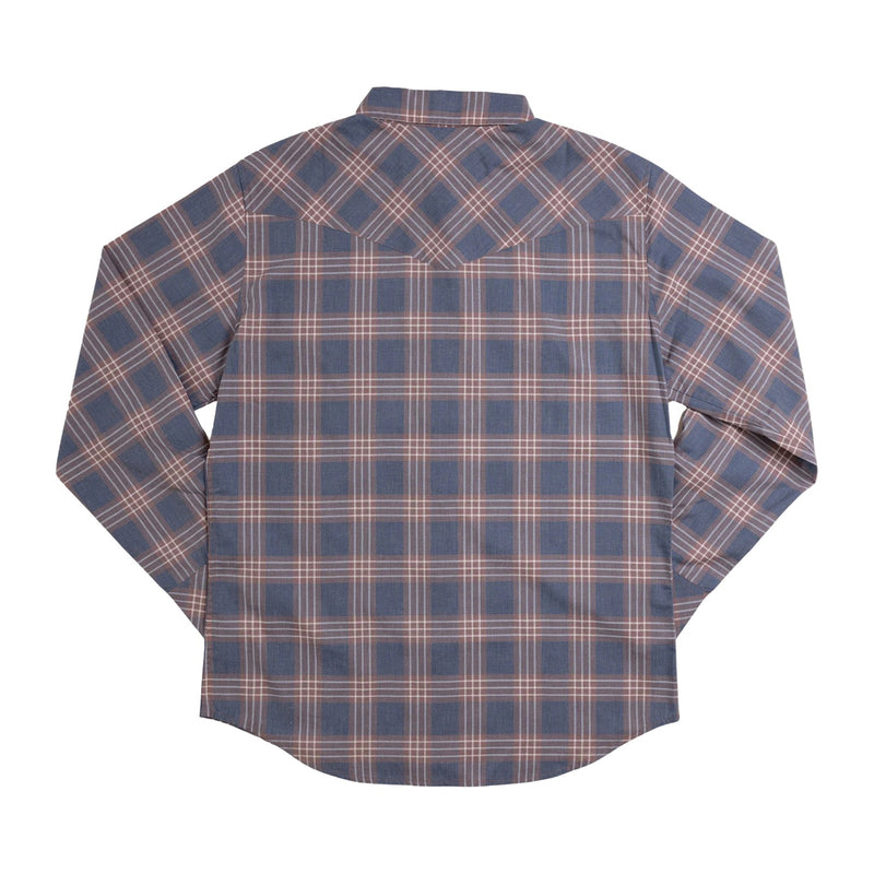 Palaka Nui Long Sleeve Shirt – Navy Brown