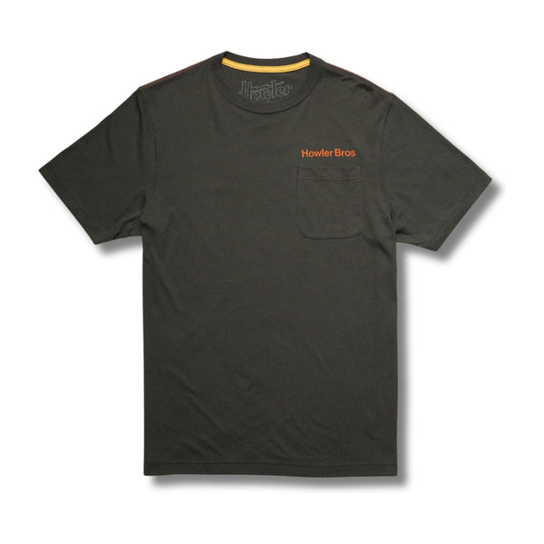 Pelican Postage Pocket T- Shirt – Antique Black