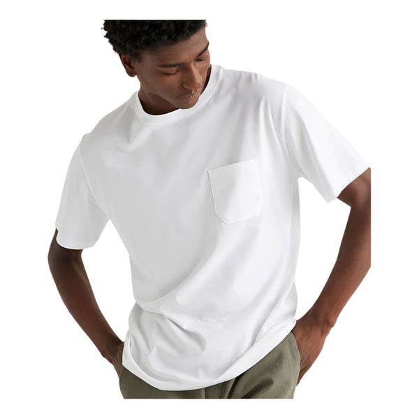 Pima Pocket Tee – White