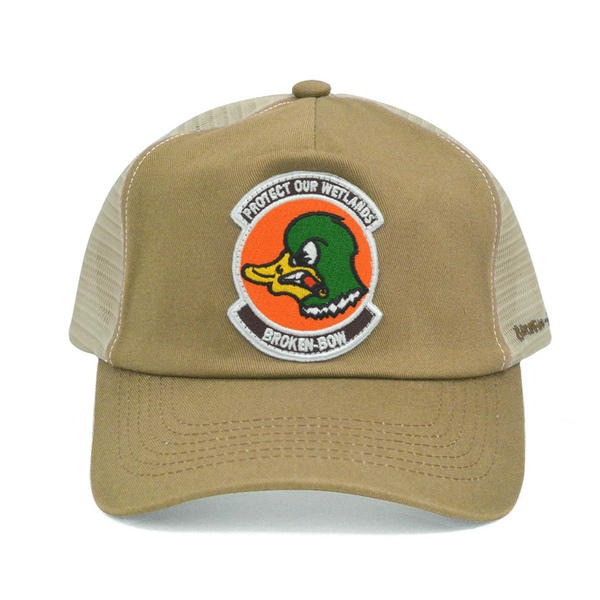 Protect Our Wetlands Unstructured Vintage Snapback Tan - Rooster 