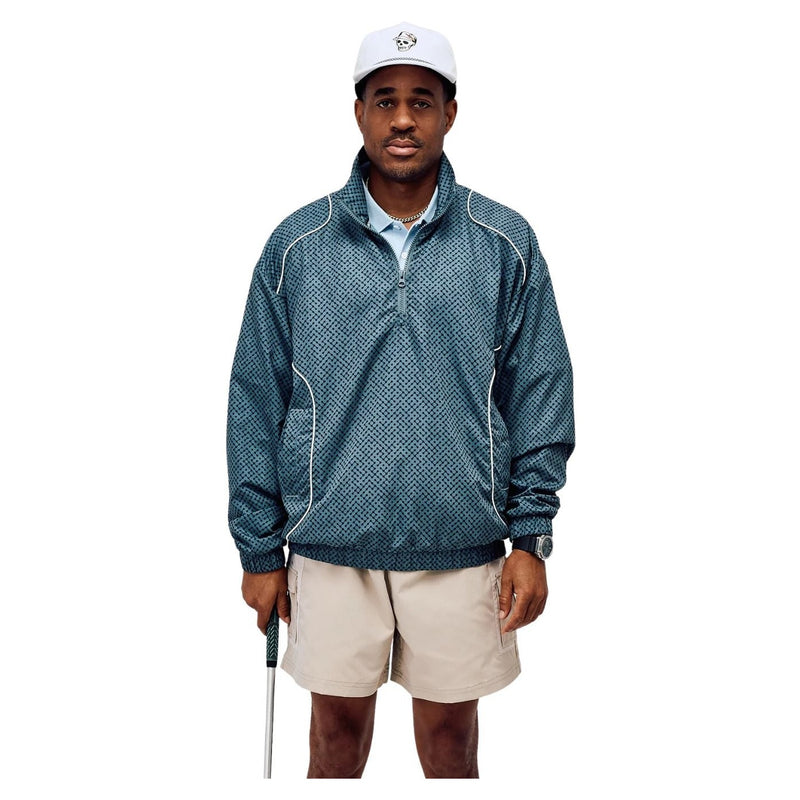 Pullover Piped QTR Zip – Western Sky Blue