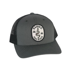 Ramble and Roam Curved Trucker - Rooster 