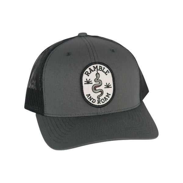 Ramble and Roam Curved Trucker - Rooster 