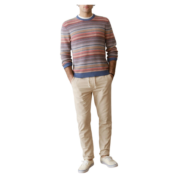 Reed Jacquard Sweater Baja Multi Stripe - Rooster 