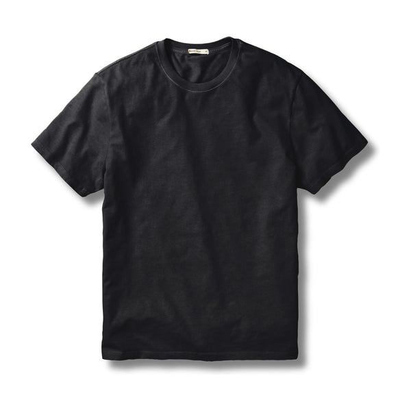 Relaxed Cloud 9 Sueded Jersey Tee – Black