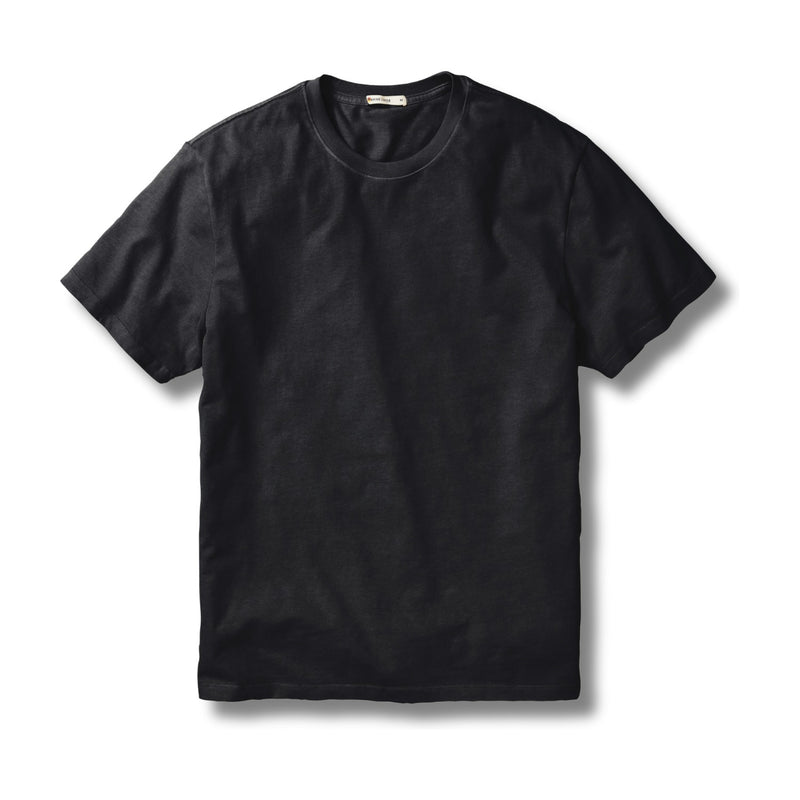 Relaxed Cloud 9 Sueded Jersey Tee – Black