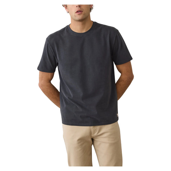 Relaxed Cloud 9 Sueded Jersey Tee – Black