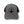 Front view of Local Stated Retro Pine Hat in Heather Grey and Navy featuring a vintage-style pine tree patch on a structured grey crown with a navy brim