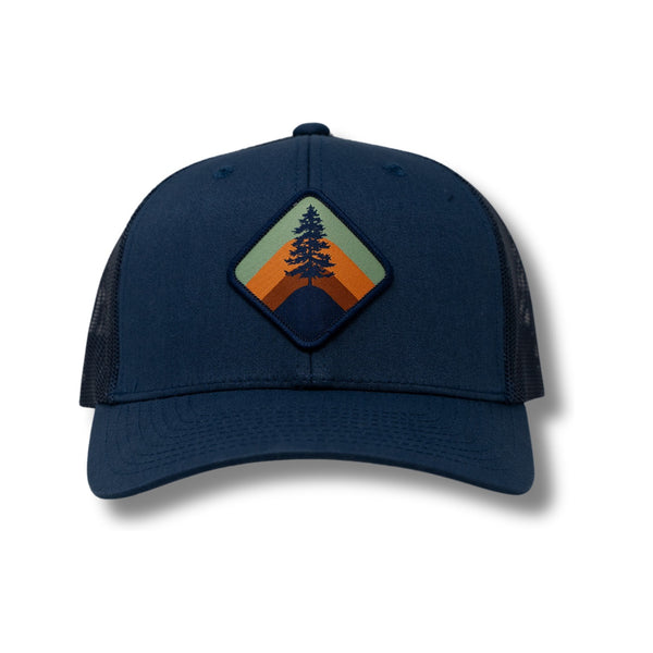 Retro Pine Navy/Navy Trucker - Rooster 