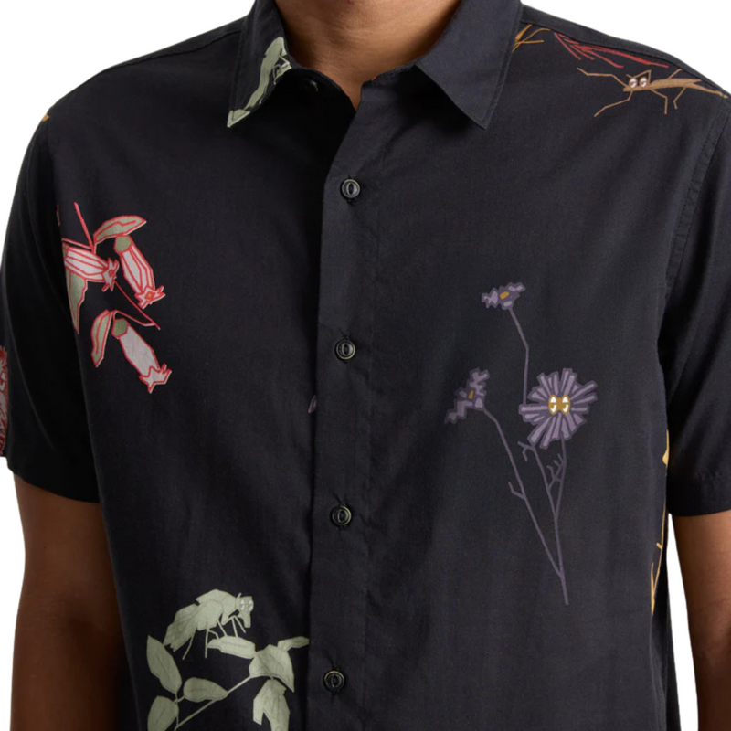 Gonzo Short Sleeve Button Up Shirt – Black