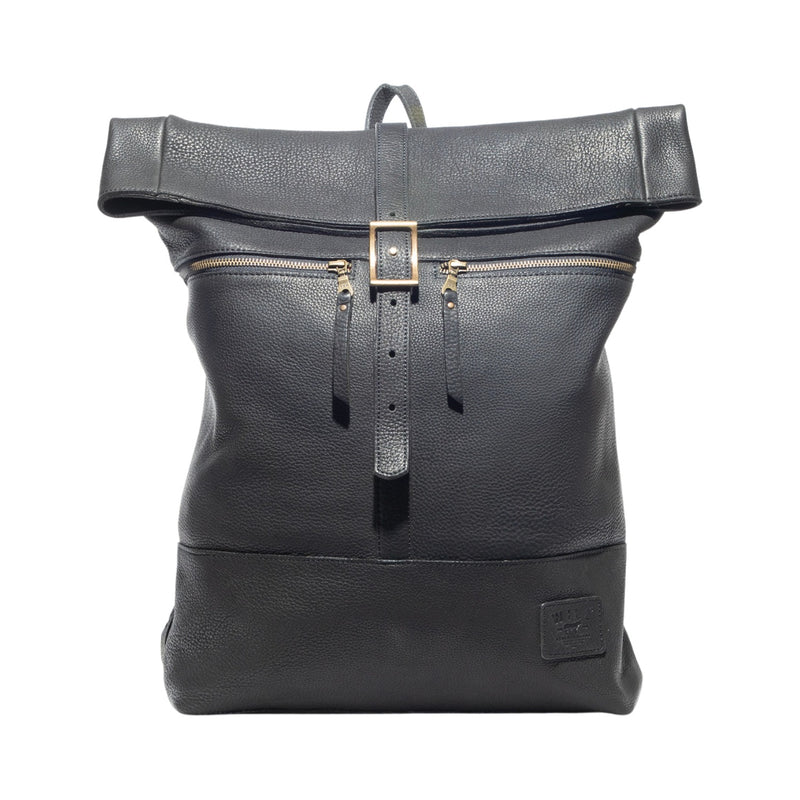 Roll Top Backpack – Black
