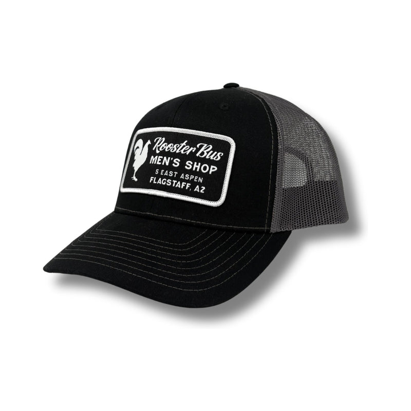 Rooster Shop Hat - Flagstaff – Black/Charcoal