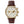 Runwell 2 Eye Chrono 41mm Cattail Brown Leather Strap - Rooster 