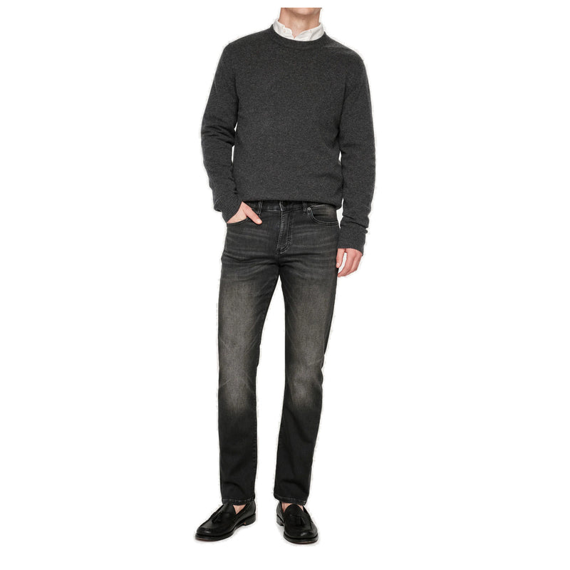 Russell Slim Straight – Color: Washed Black Knit