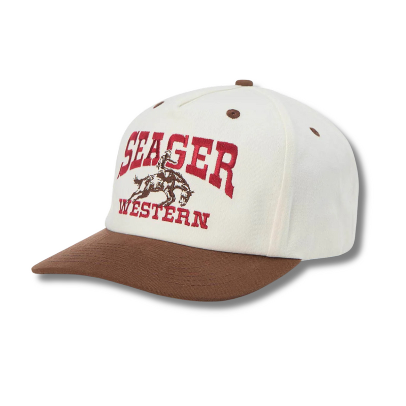 Rodeo Snapback – Cream/Brown