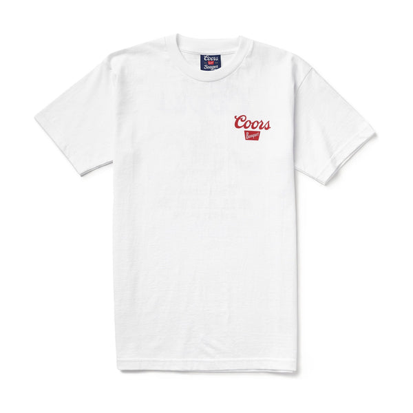 Seager X Coors Banquet Beer Run Tee – White