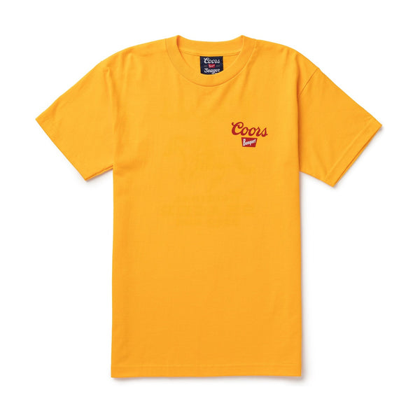 Seager X Coors Banquet Beer Run Tee – Yellow